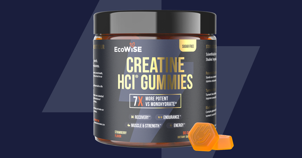 EcoWise Wellness creatine gummies packaging