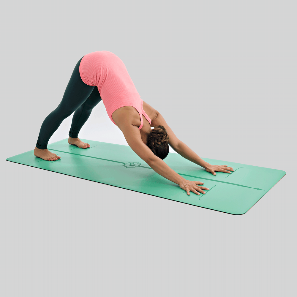 Liforme yoga mat with AlignForMe alignment system